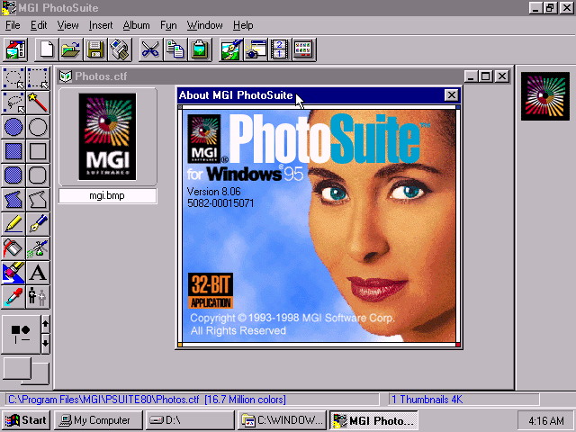 MGI PhotoSuite v8.06